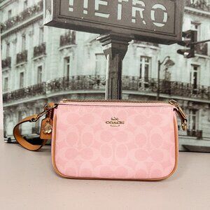 Coach CDW31 Nolita 19 In Signature Canvas With Charms IN Powder Pink Product Det
